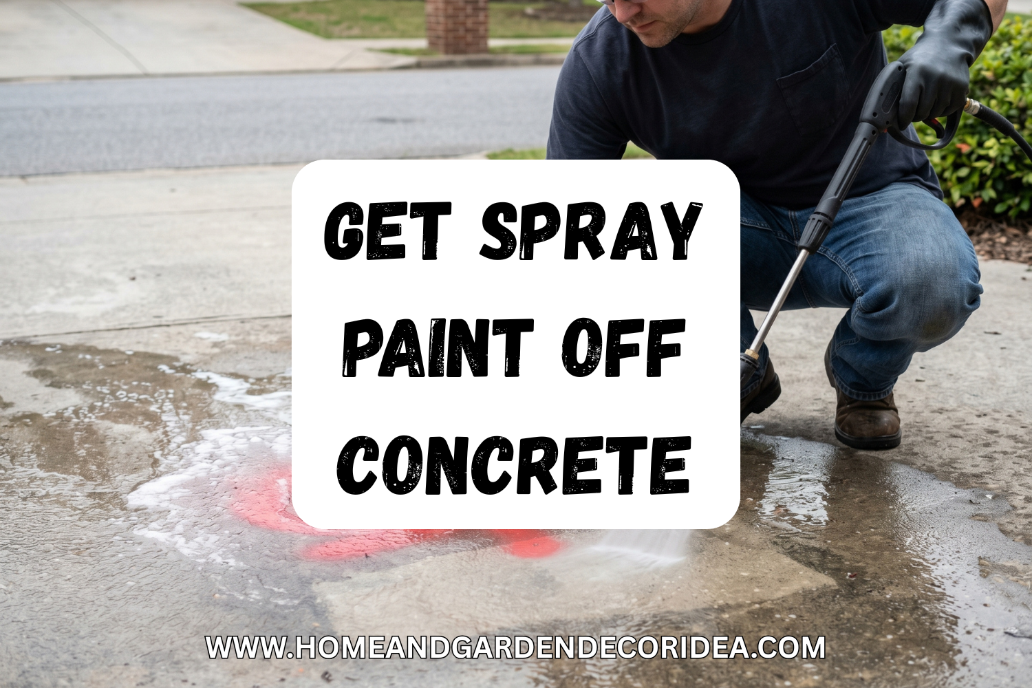 How To Get Spray Paint Off Concrete