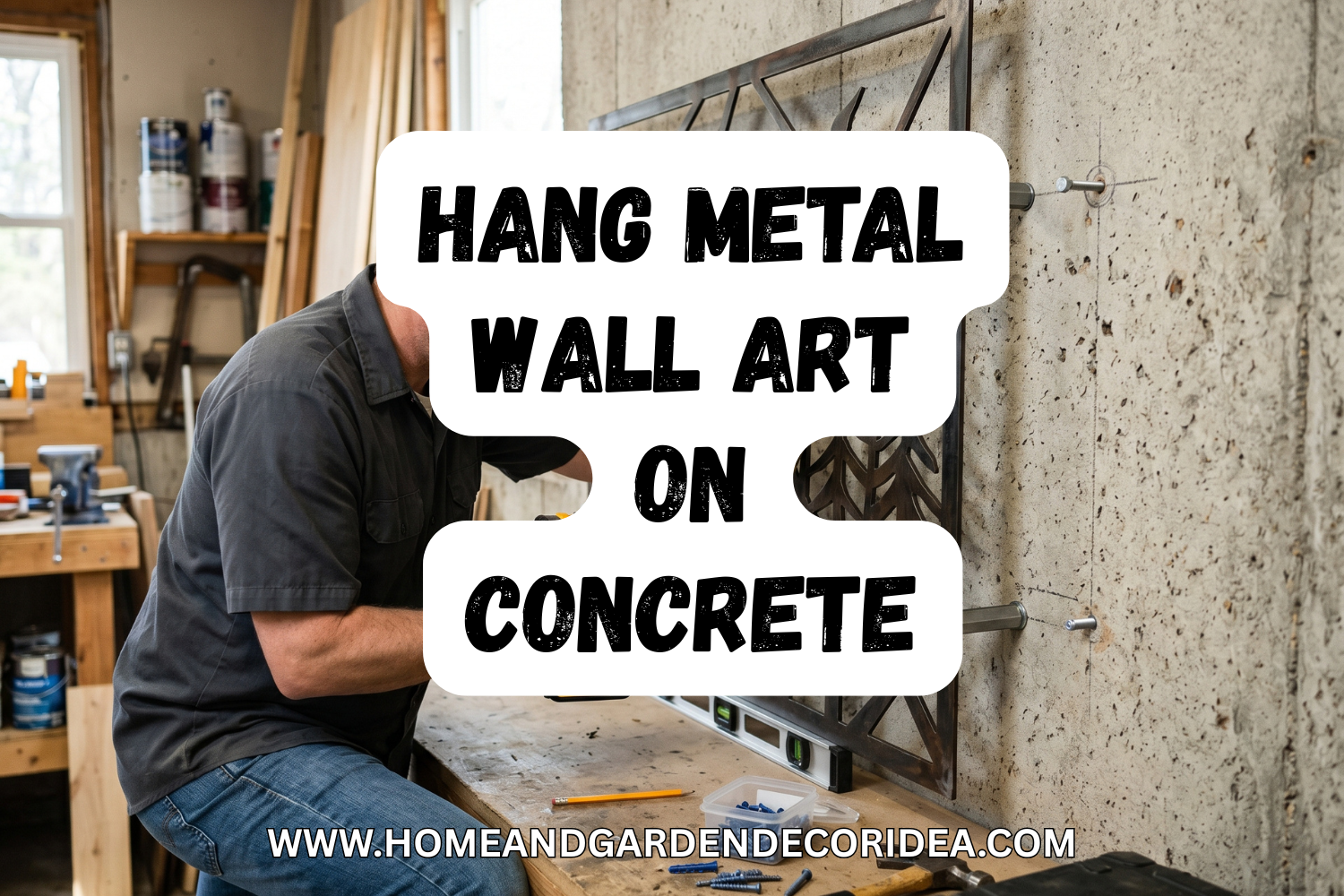 How To Hang Metal Wall Art On Concrete