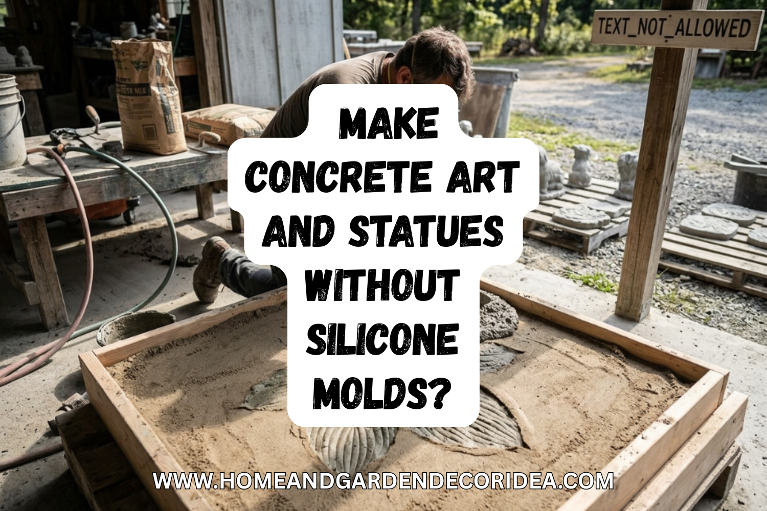 How To Make Concrete Art and Statues Without Silicone Molds?