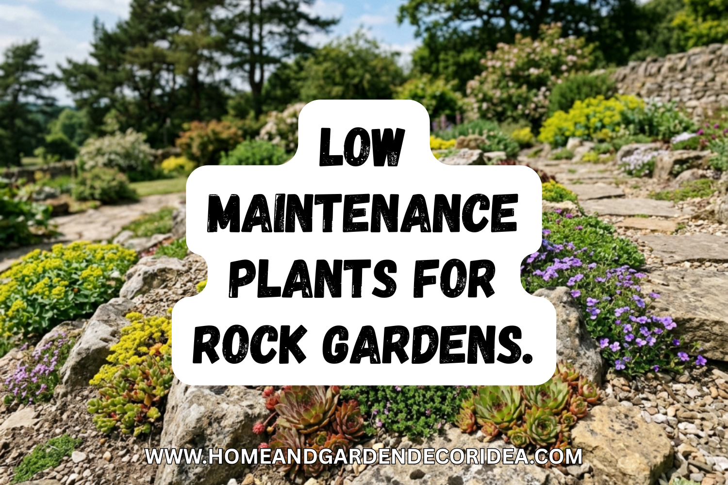 6 Low Maintenance Plants For Rock Gardens.
