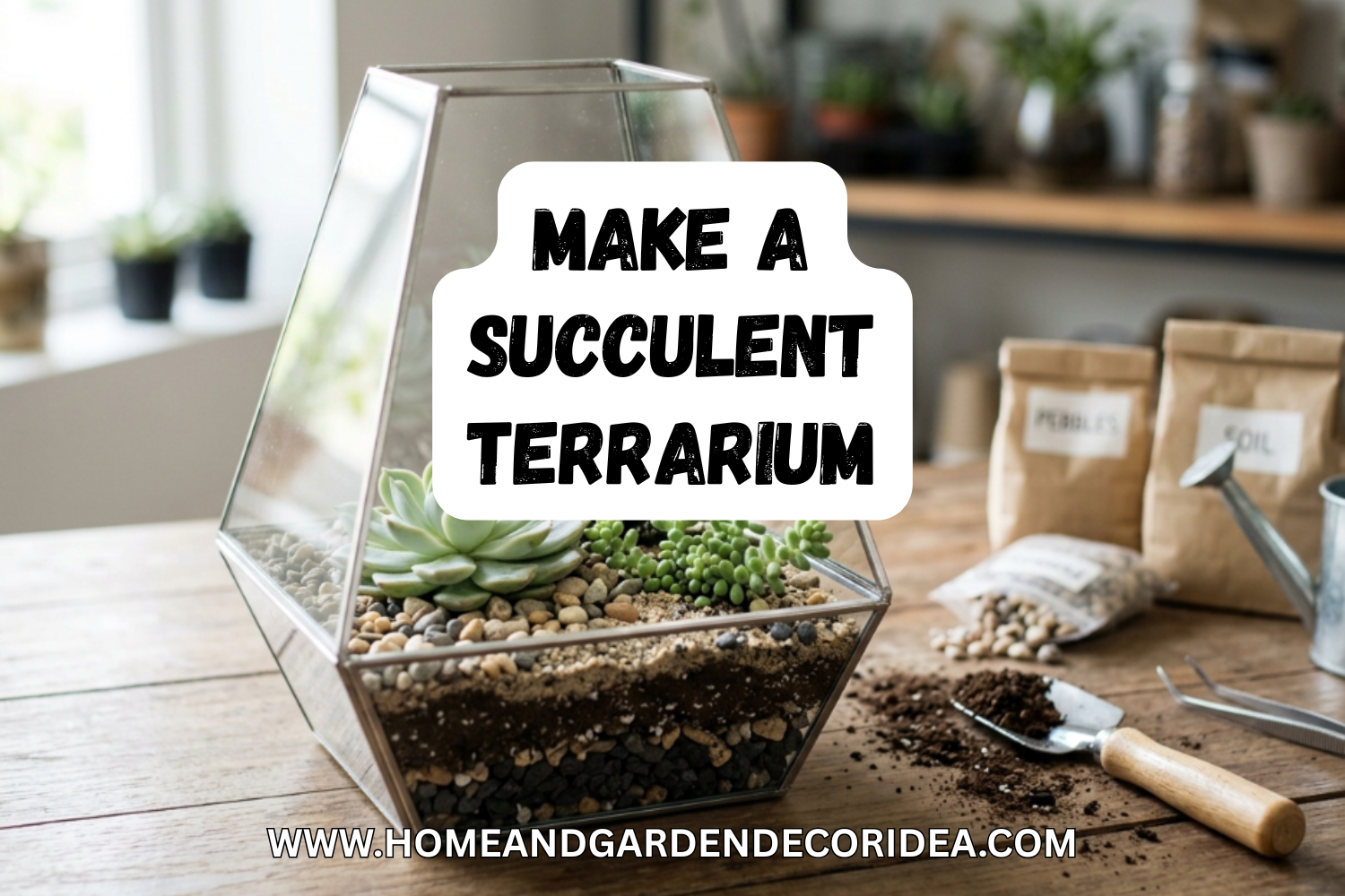 How To Make A Succulent Terrarium