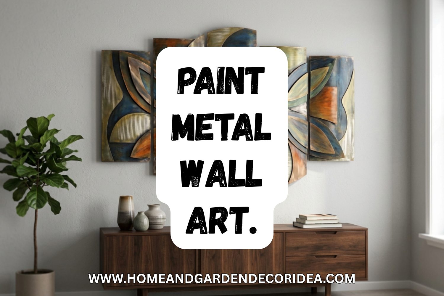 How To Paint Metal Wall Art.