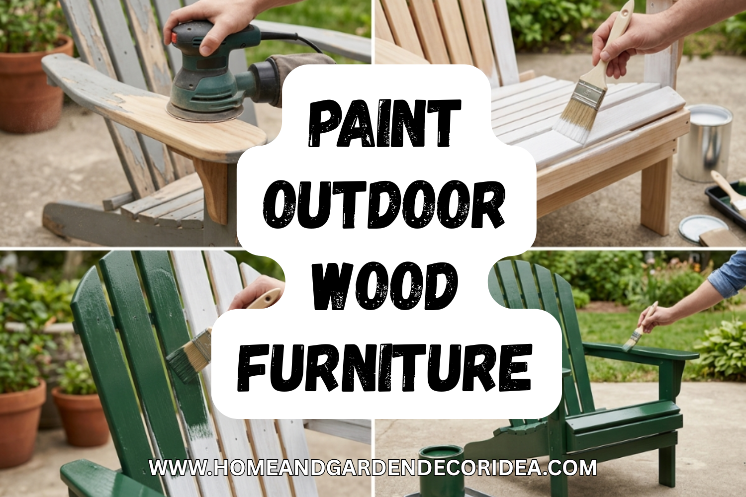 How To Paint Outdoor Wood Furniture.