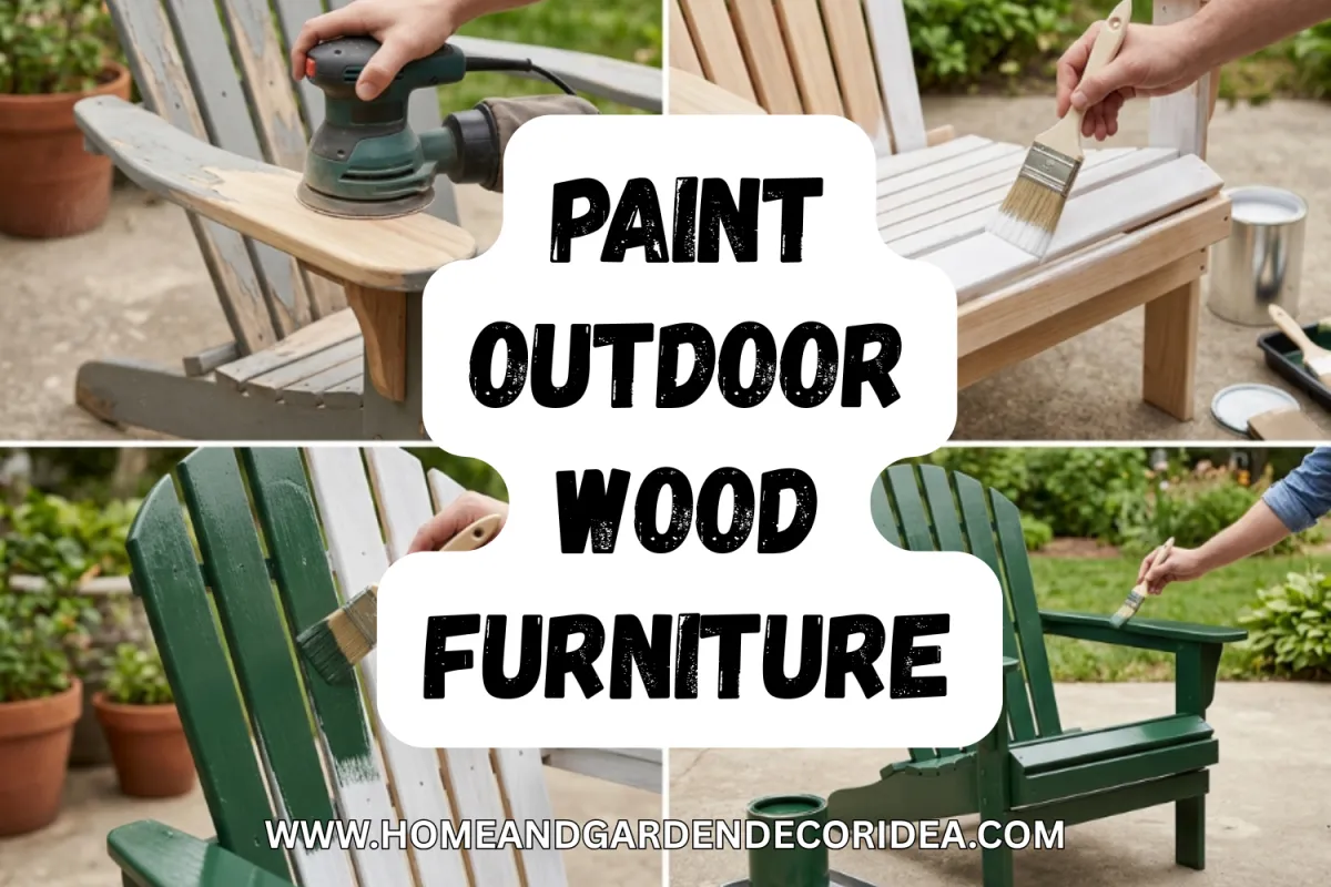 How To Paint Outdoor Wood Furniture.