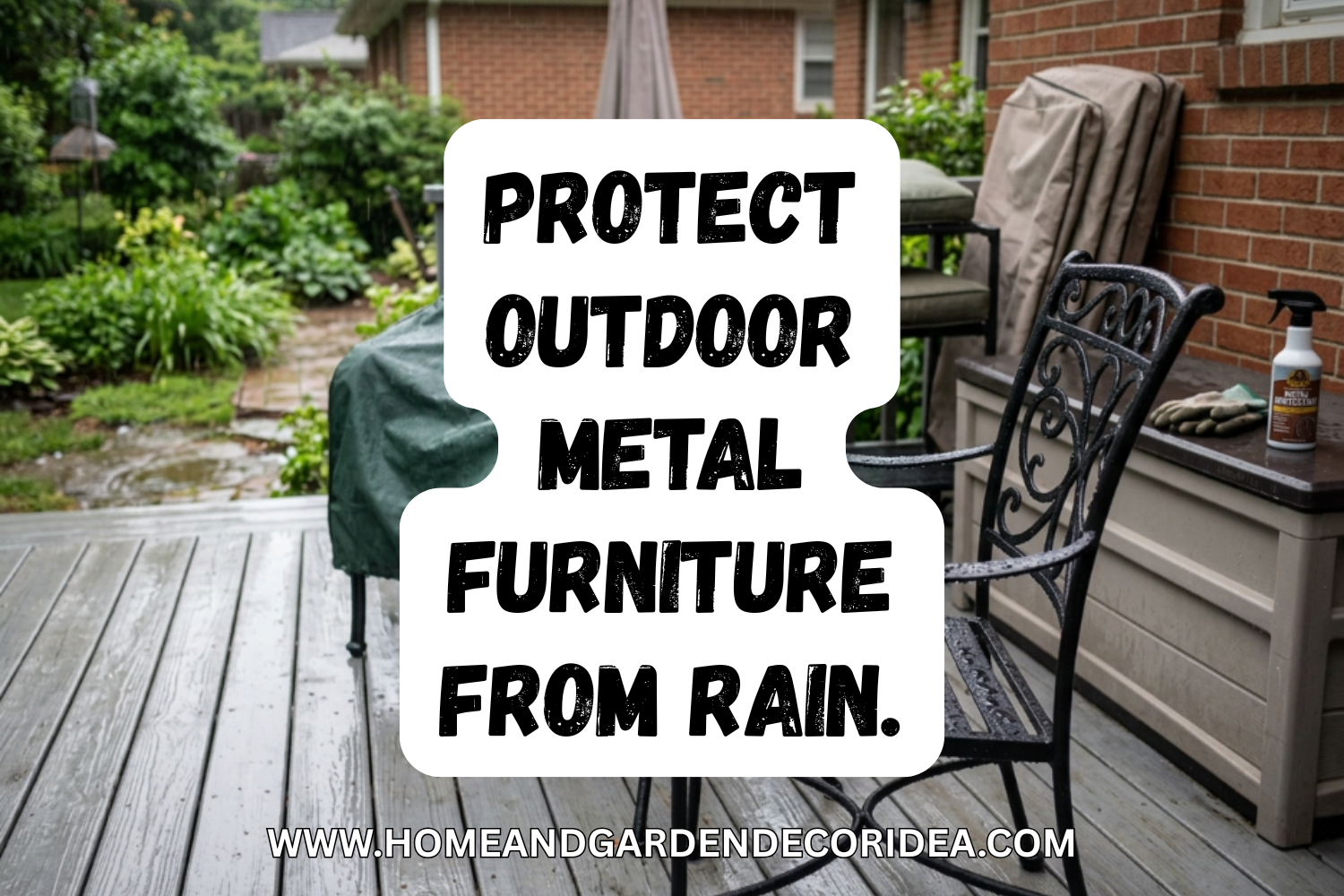 How To Protect Outdoor Metal Furniture From Rain.