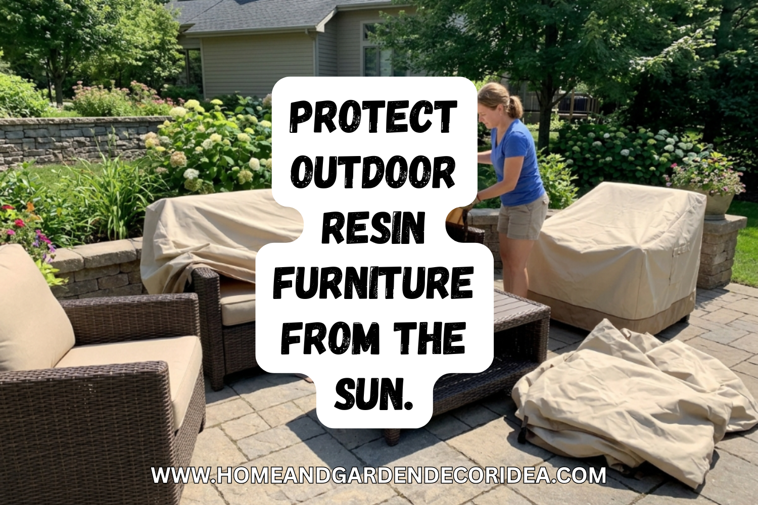 How To Protect Outdoor Resin Furniture From The Sun.