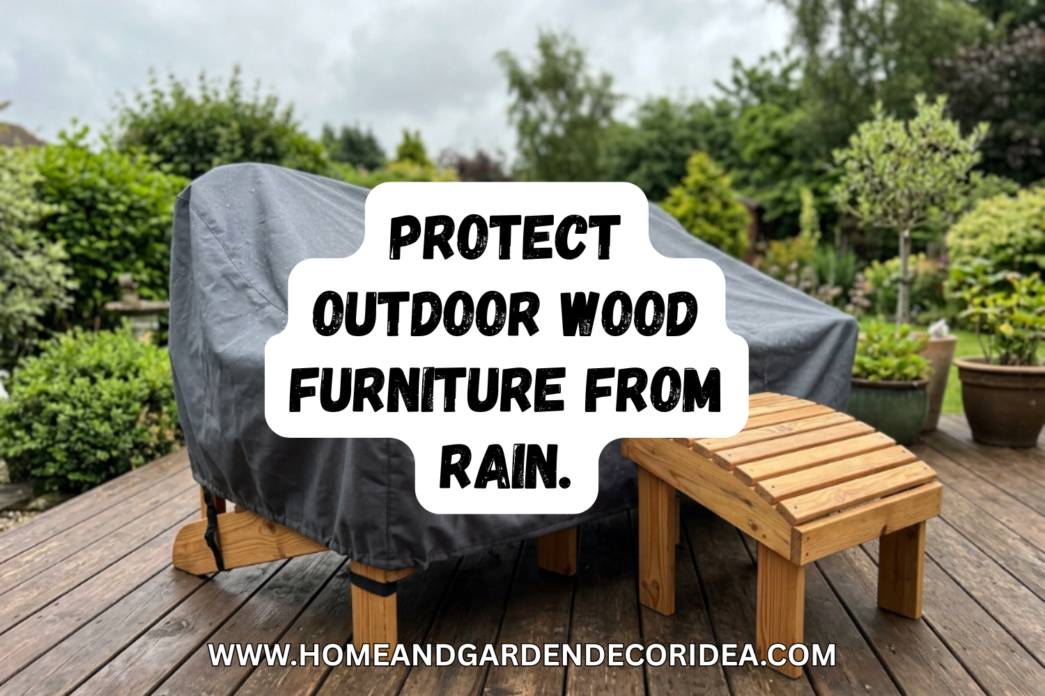 How To Protect Outdoor Wood Furniture From Rain.