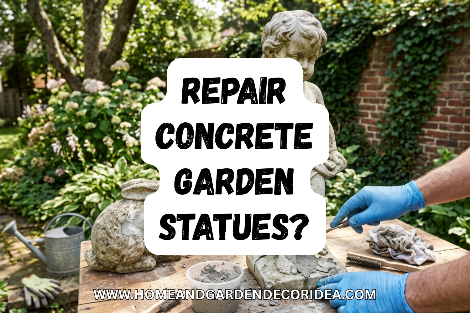 How To Repair Concrete Garden Statues?