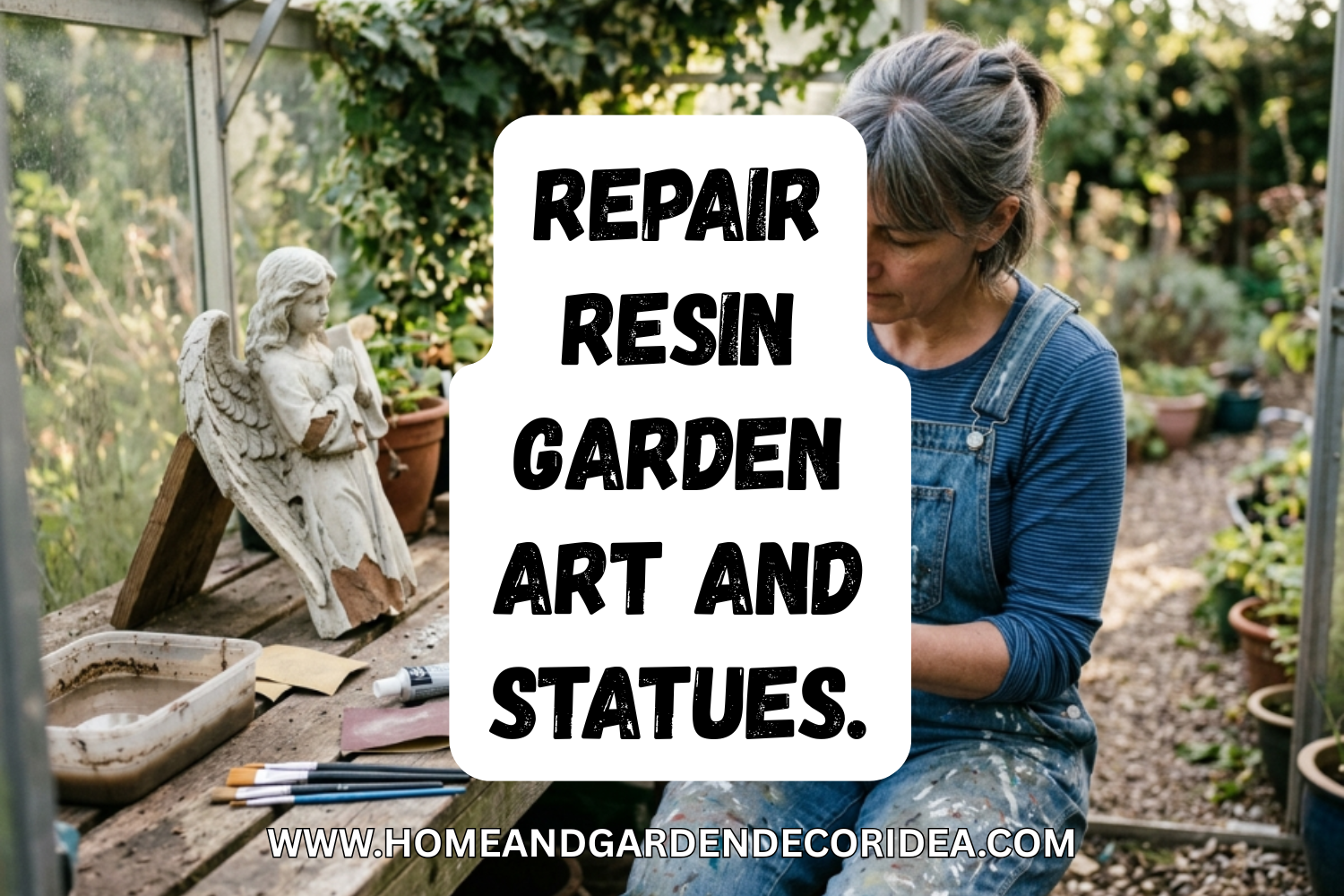 How To Repair Resin Garden Art and Statues.
