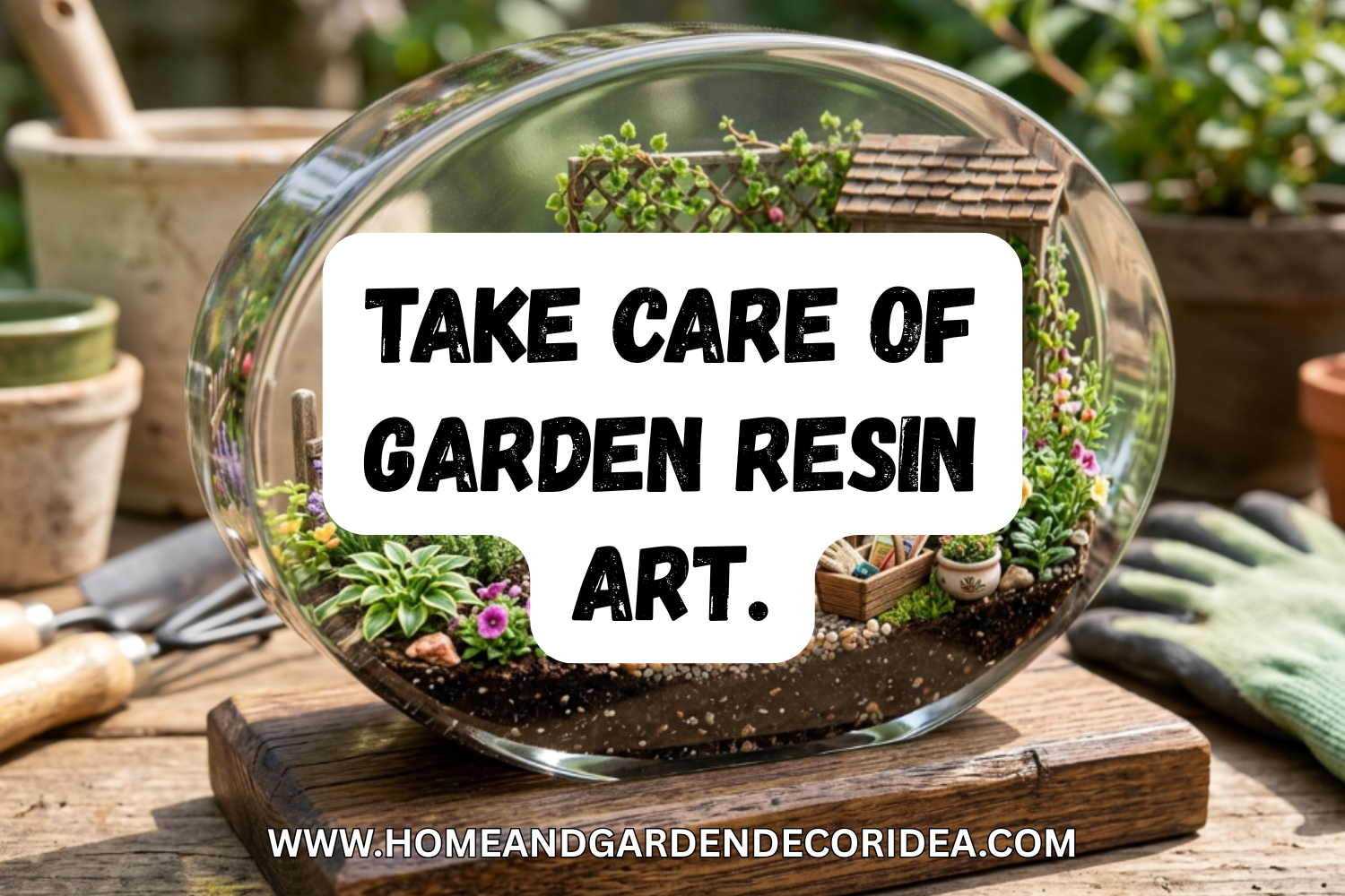How To Take Care Of Garden Resin Art.
