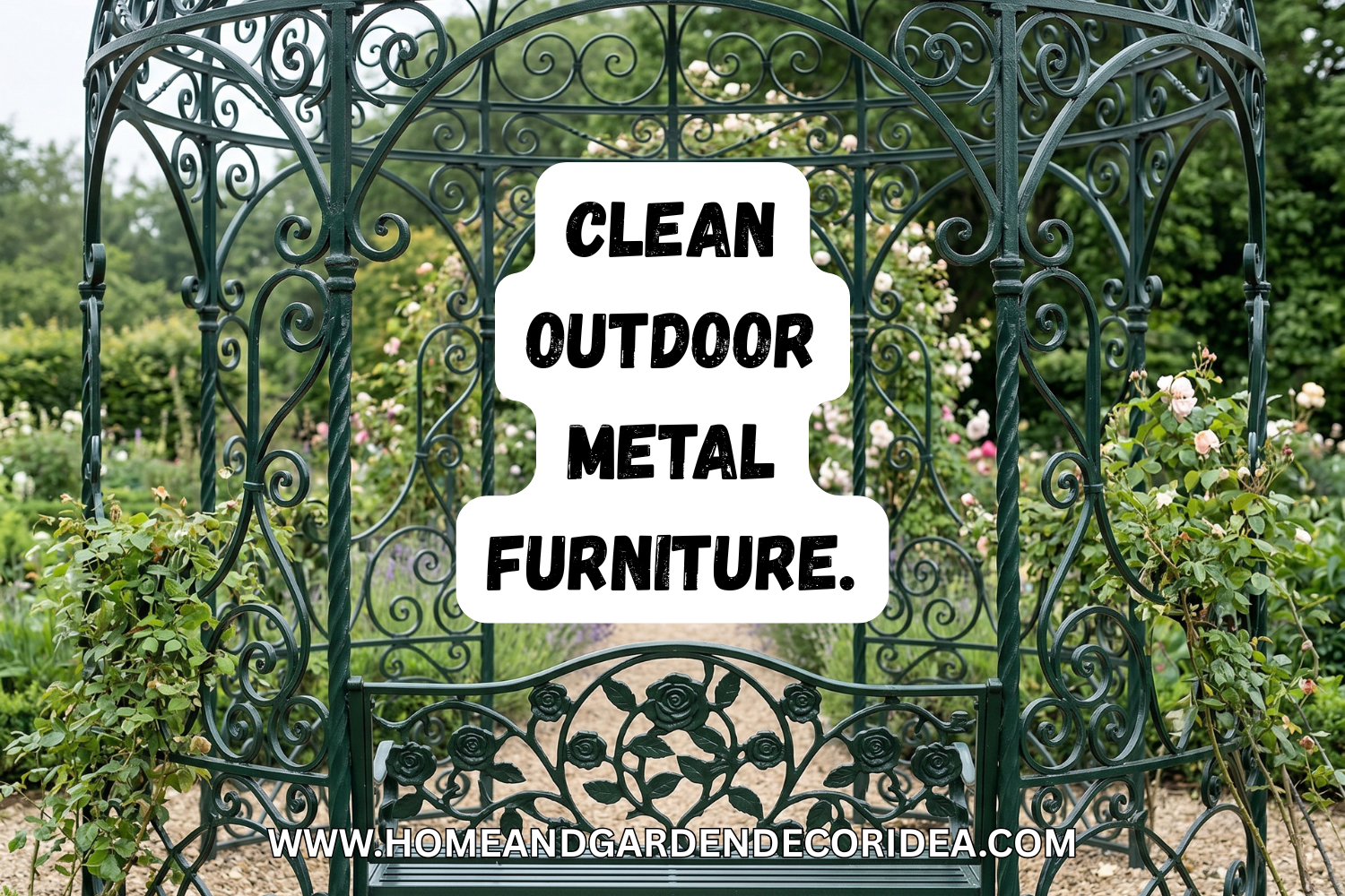 How To Clean Outdoor Metal Furniture.