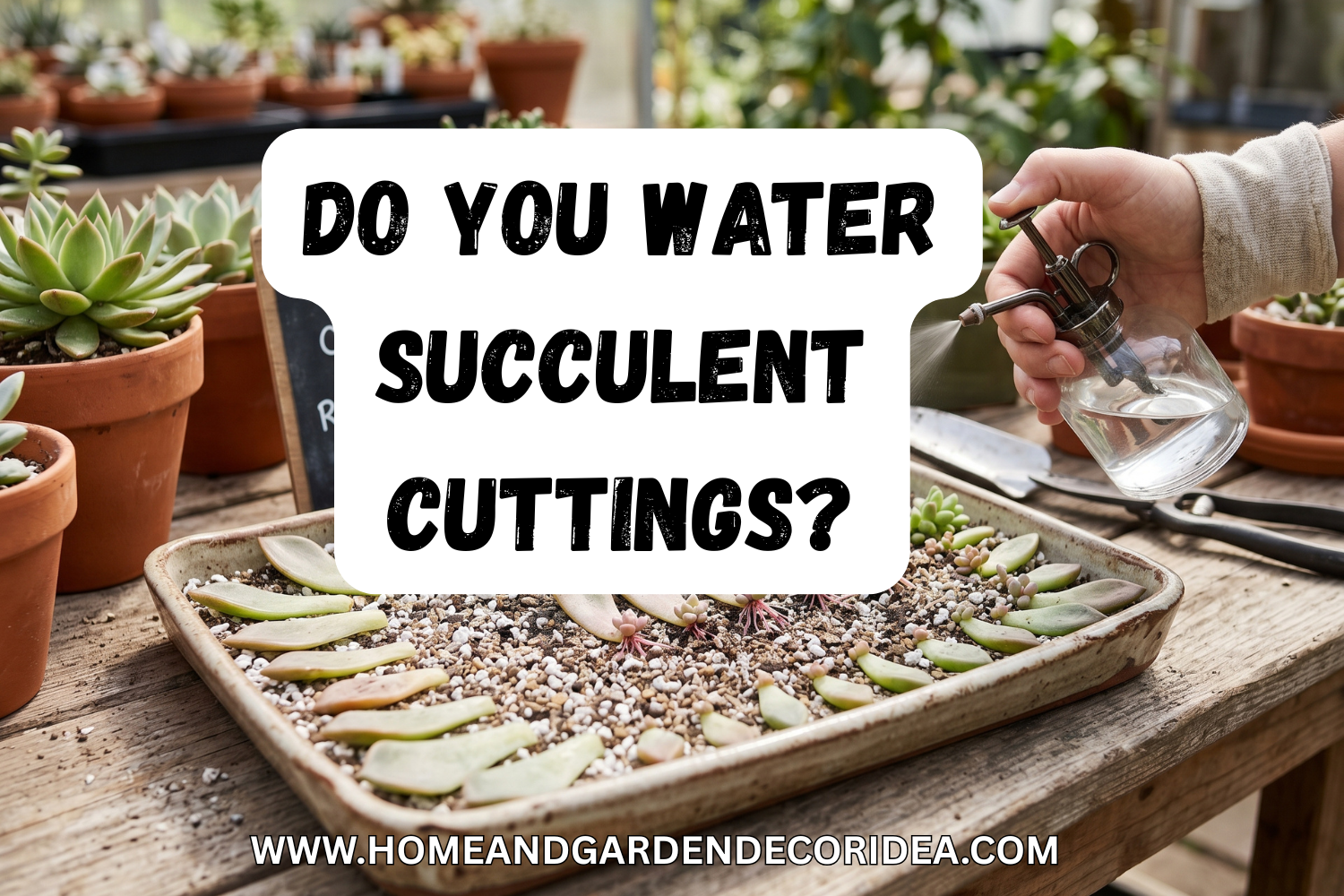 How Often Do You Water Succulent Cuttings?
