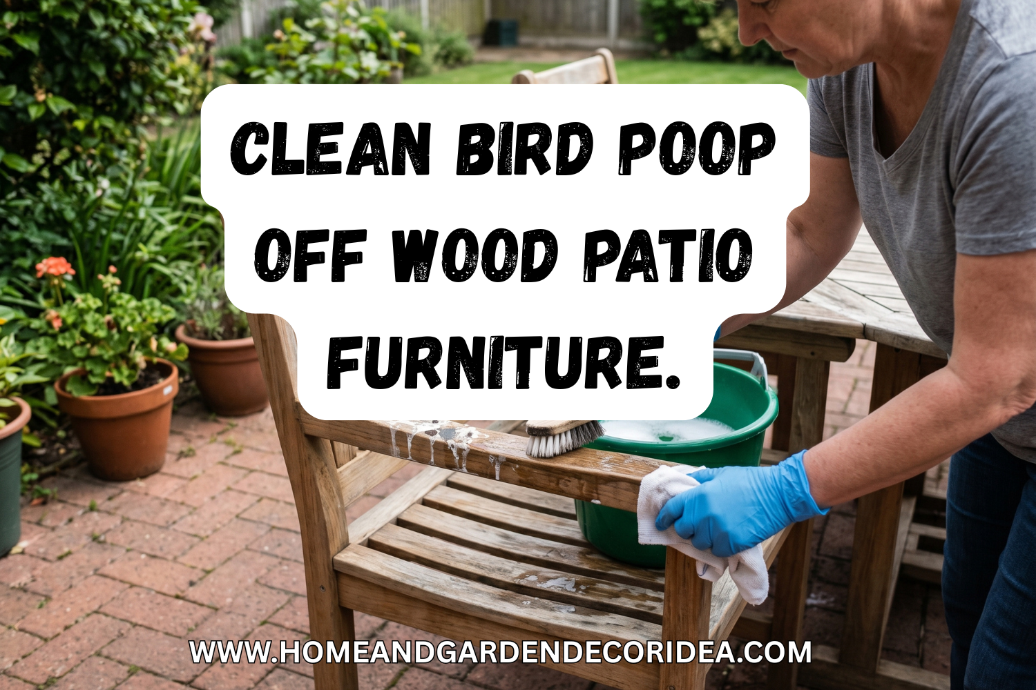 How To Clean Bird Poop Off Wood Patio Furniture.