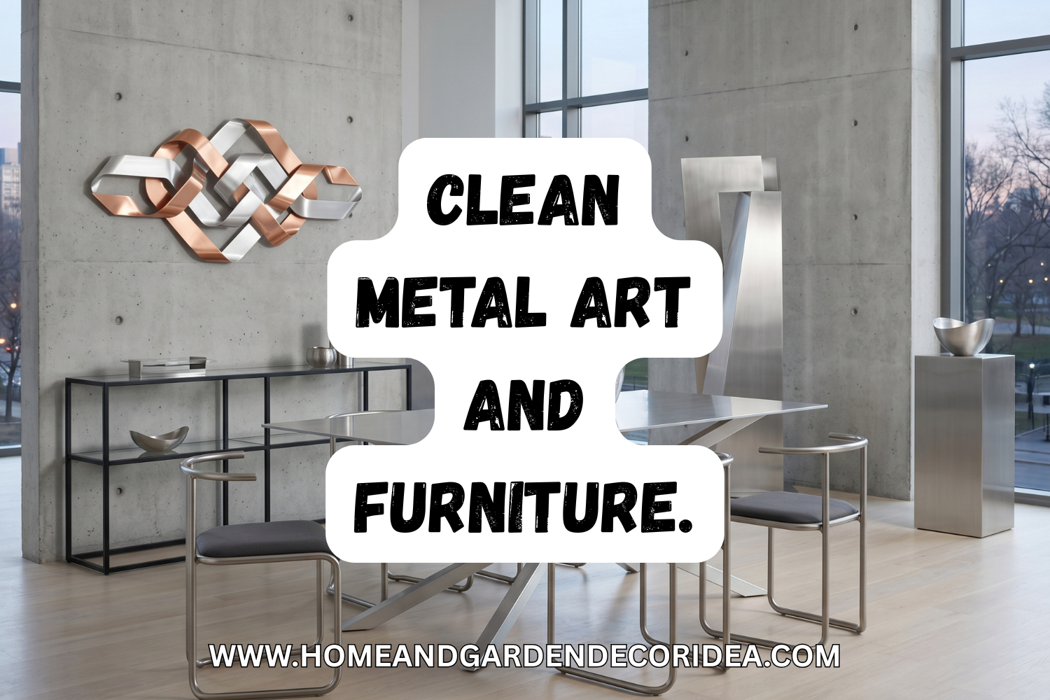 How To Clean Metal Art And Furniture.