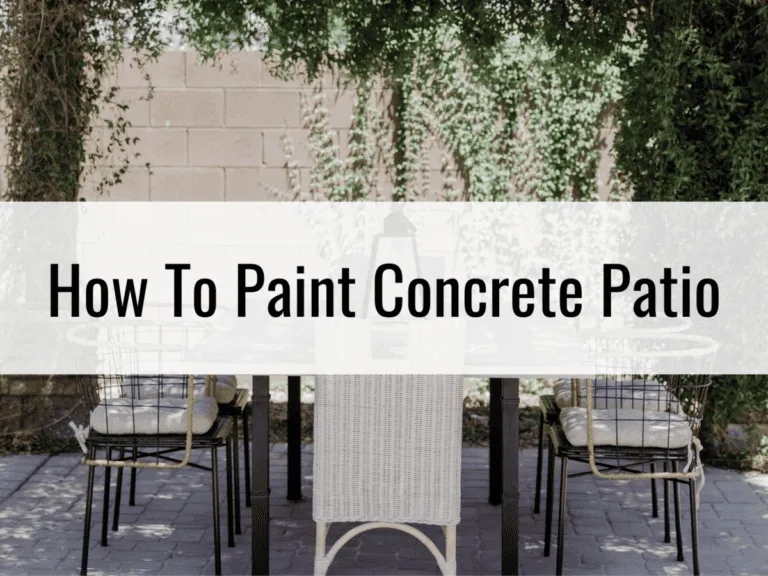 How To Paint Concrete Patio?