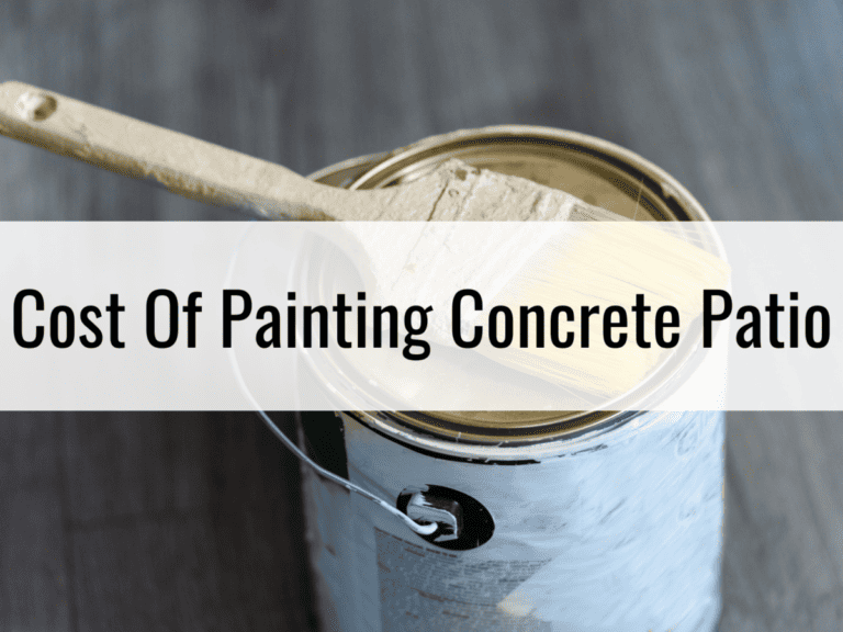 How Much Does It Cost To Paint Concrete Patio
