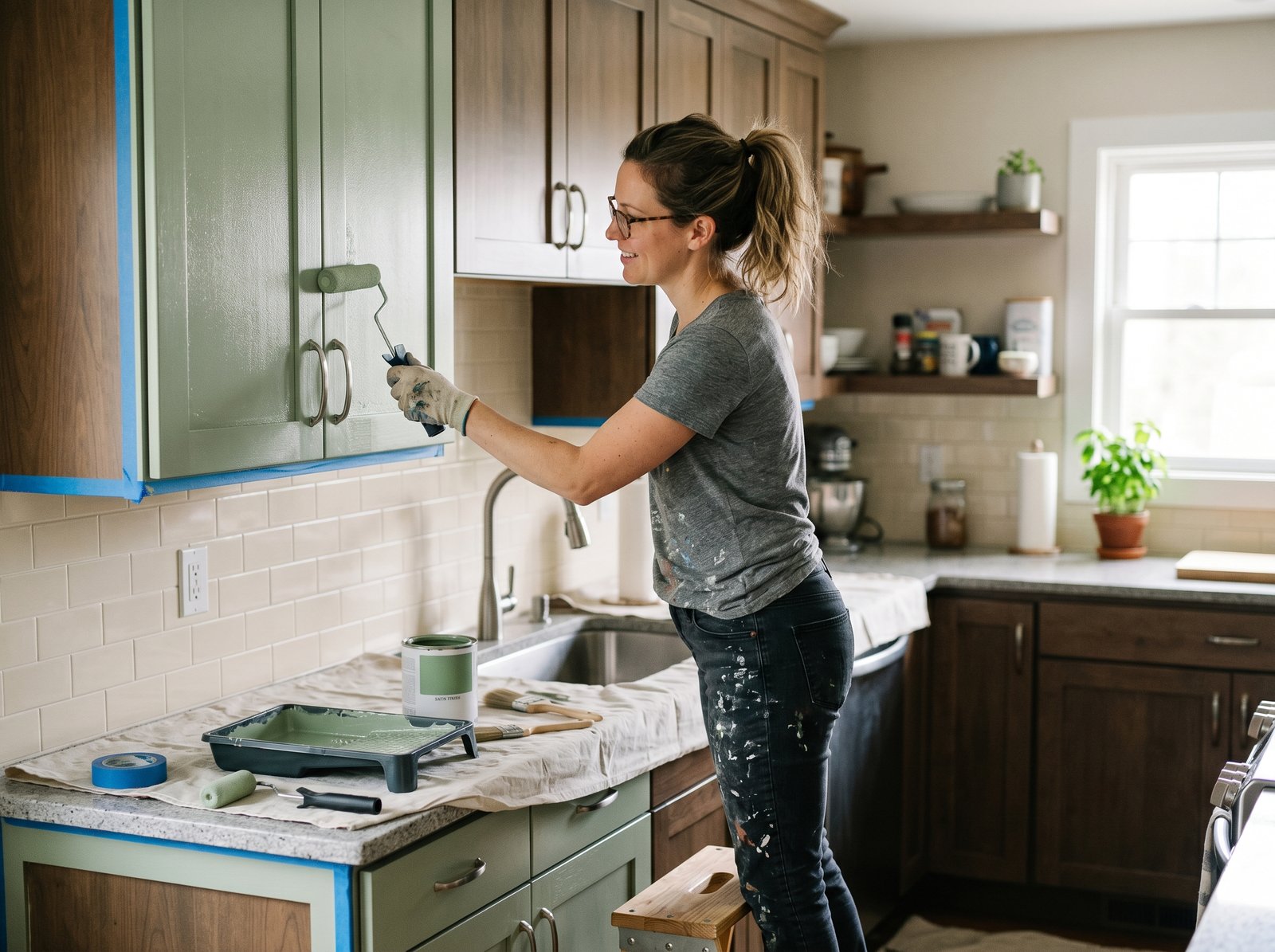 How to Paint Kitchen Cabinets Without Sanding (The Complete Step-by-Step Guide That Actually Gives You a Smooth, Lasting Finish)