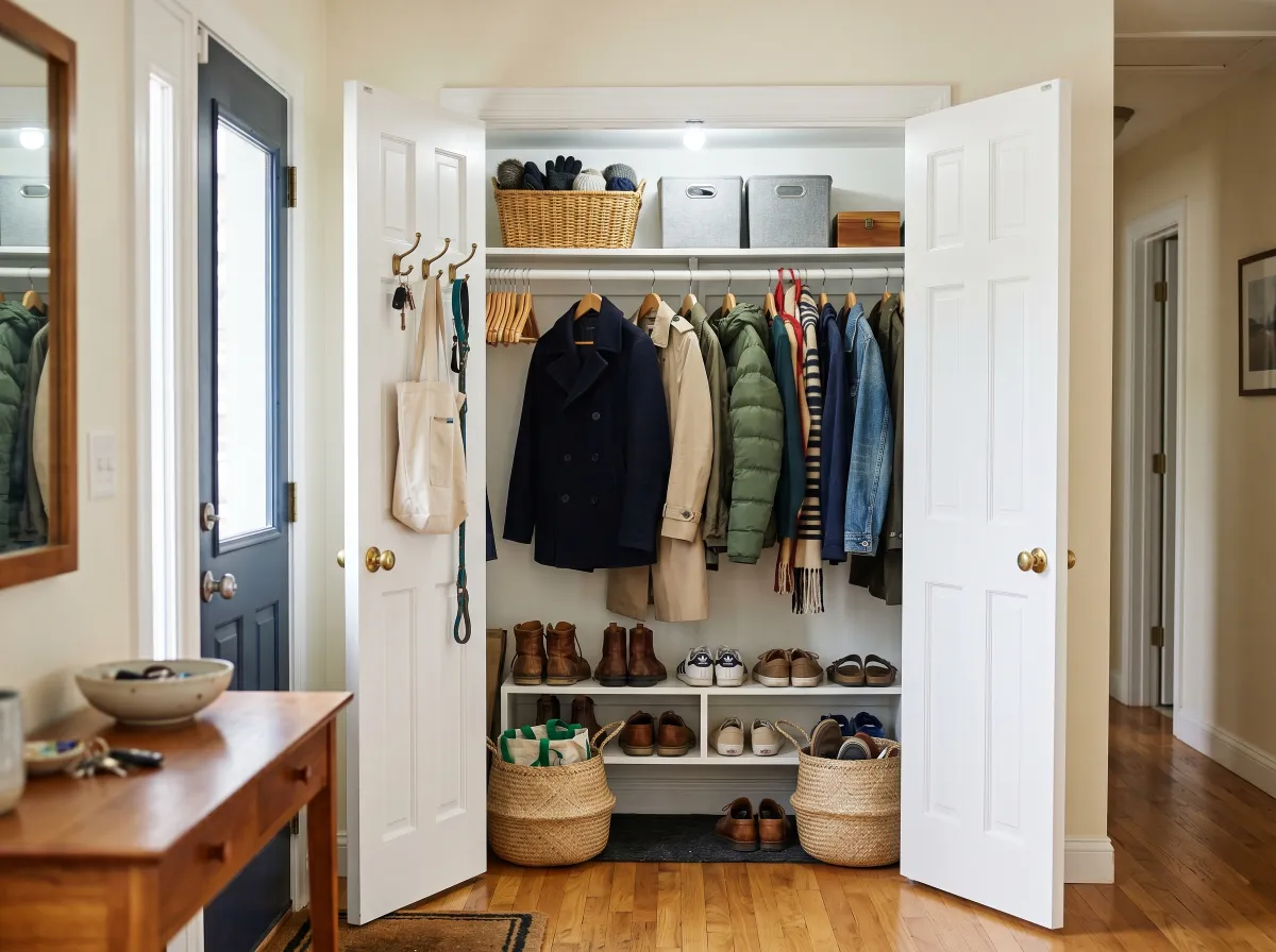 8 Entryway Closet Ideas for a Clutter-Free Front Door (That Make Coming Home Feel So Much Better!)