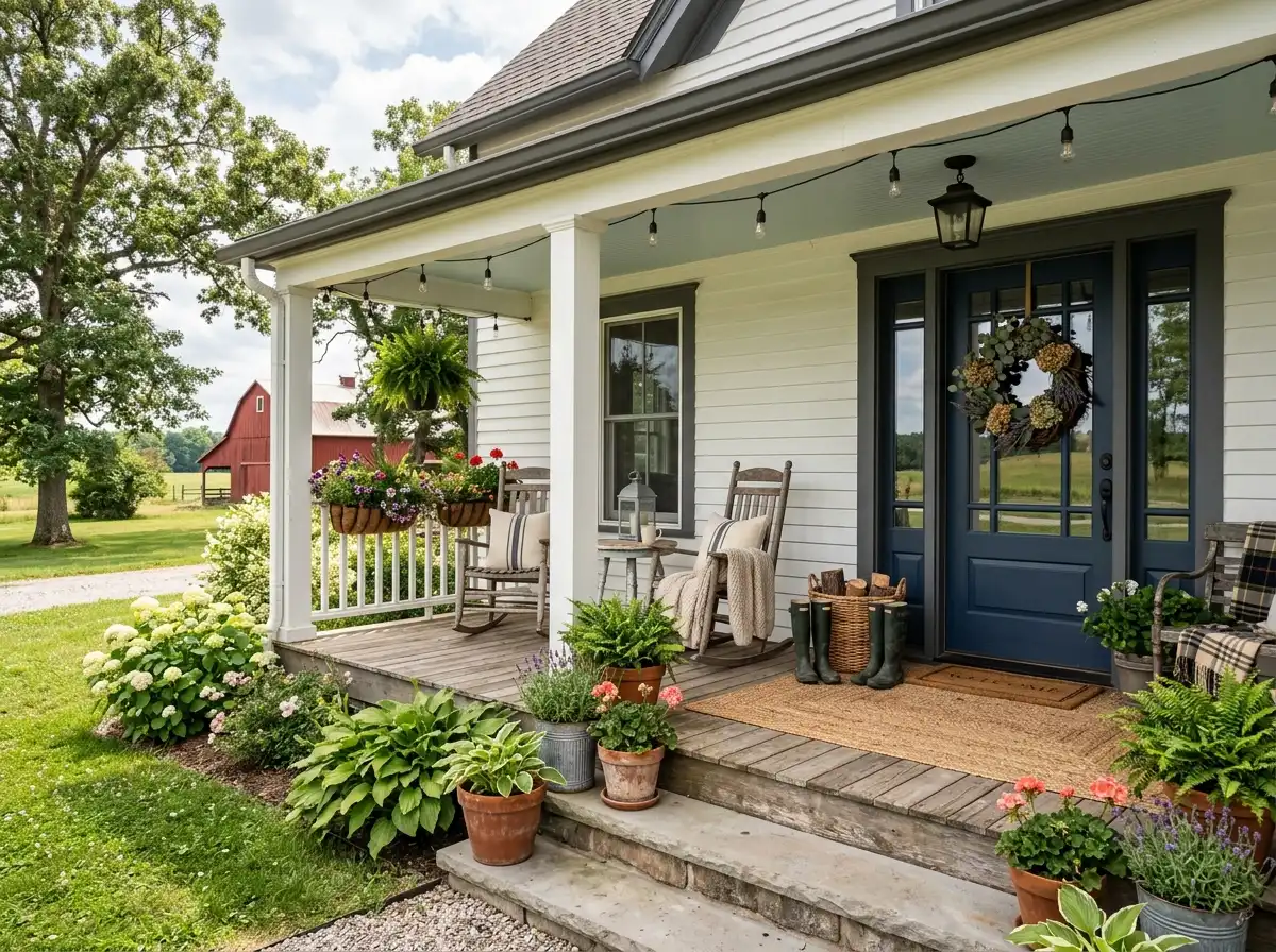 12 Farmhouse Front Porch Decor Ideas That Feel Timeless (You’ll Want to Copy Immediately!)
