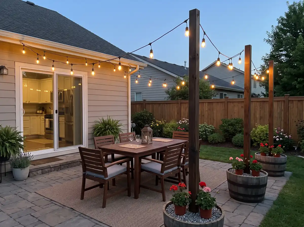 How to Hang Patio String Lights Without a Pergola: 12 Genius Ideas That Make Any Patio Feel Magical