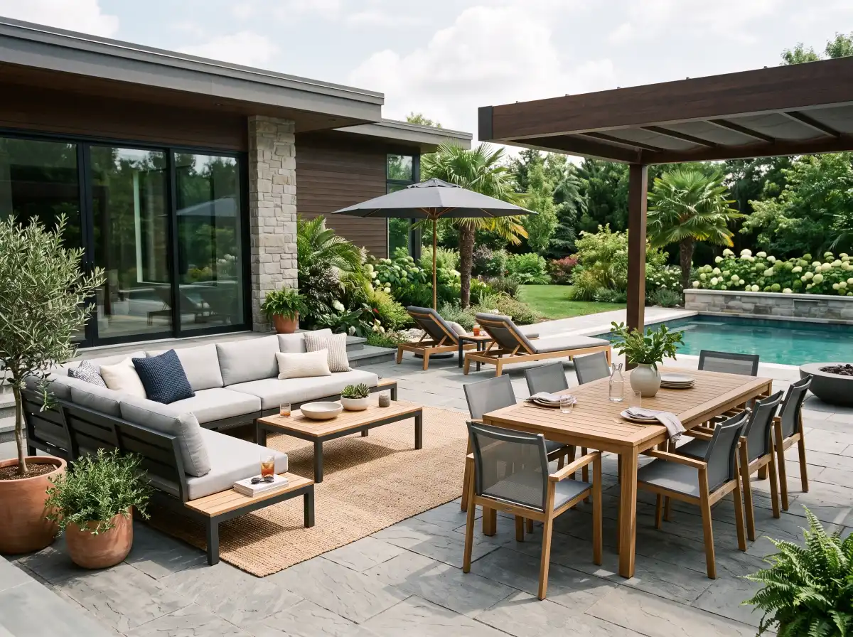 10 Modern Patio Furniture Layout Ideas for Every Size Space That Will Instantly Make Your Backyard Look Designer-Made