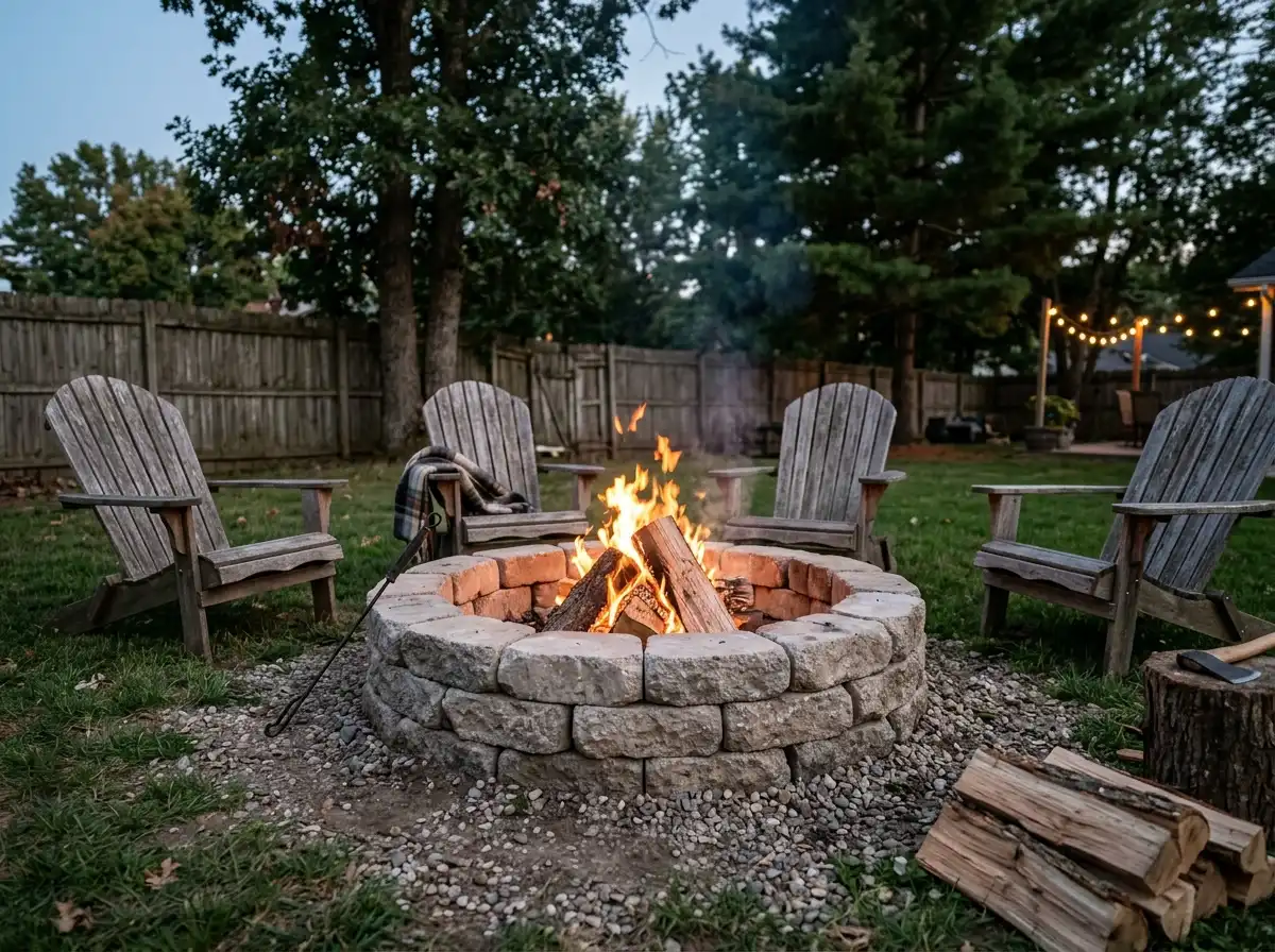 DIY Fire Pit on a Budget: How I Built a Gorgeous Backyard Fire Pit for Under $100 (And You Totally Can Too!)