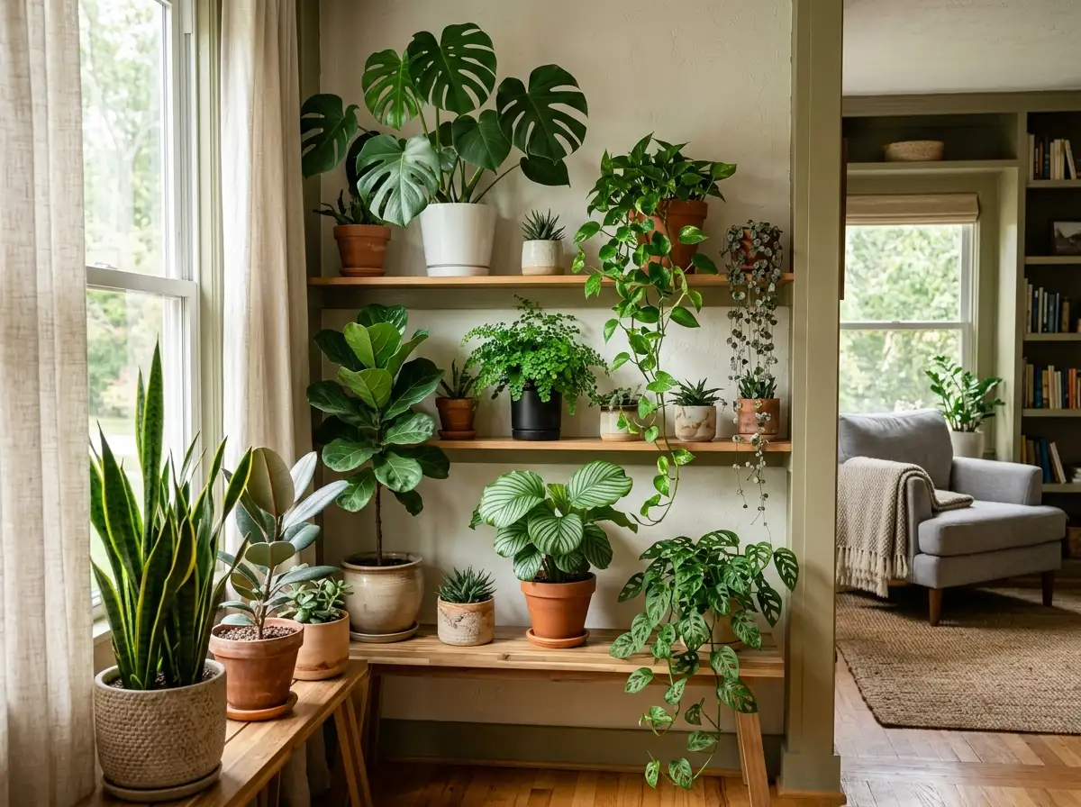 20 Indoor Plant Decor Ideas for a Lush & Styled Living Room (That Actually Look Good!)